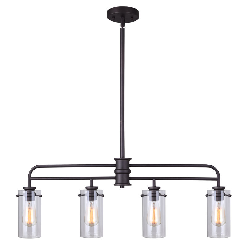 Marquette 4 - Light Oil Rubbed Bronze Kitchen Island Pendant