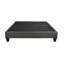 Base de lit grand format, base de lit tapissier, gris foncé