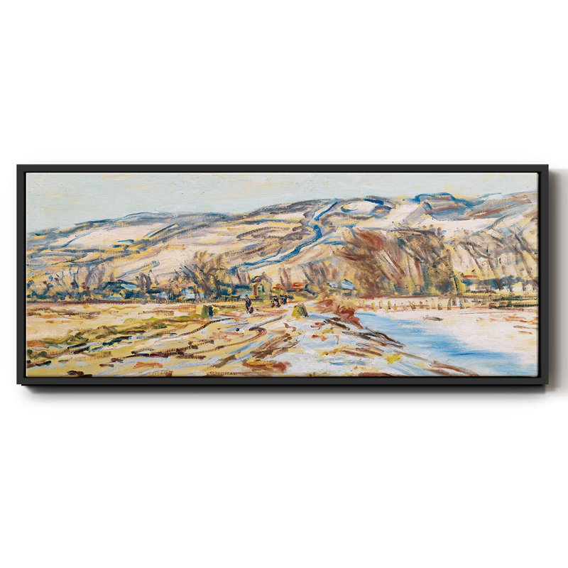 Winter at Giverny, 1886 - Framed Canvas
