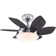 24'' Ceiling Fan with LED Lights