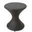 Table d'appoint d'extérieur en osier brun de 16 pouces Hourgla