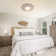 2 - Light Sunburst Flush Mount With Resin Shade