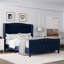 Lit plateforme tapissier en velours, aucun sommier nécessaire-1007722897-1007722896