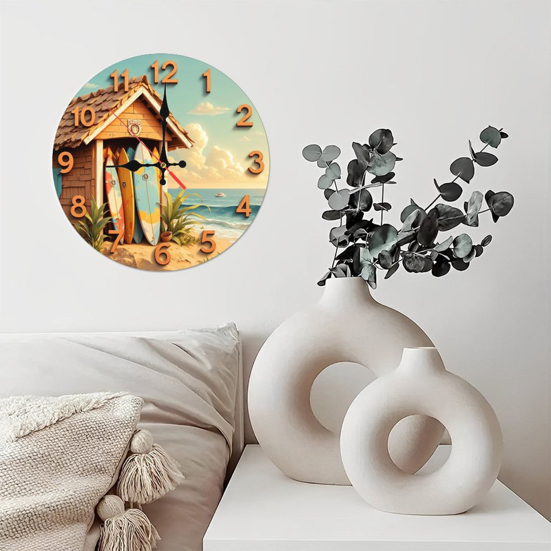 Horloge murale plage