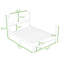 Lit plateforme en bois avec tête de lit-365294727-366969709