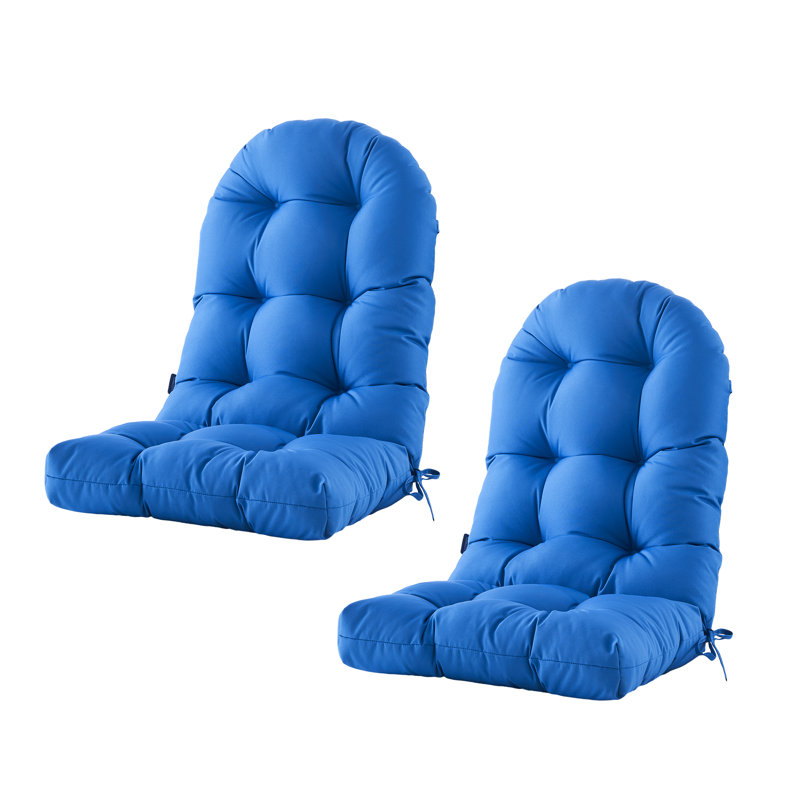 Coussin de siège / dossier d'extérieur 2 pièces Red Barrel Studio®, Noir