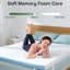 Surmatelas en mousse viscoélastique gélifiée de 3 pouces pour lit, soulagement de la pression, confort rafraîchissant avec housse lavable amovible-520427679