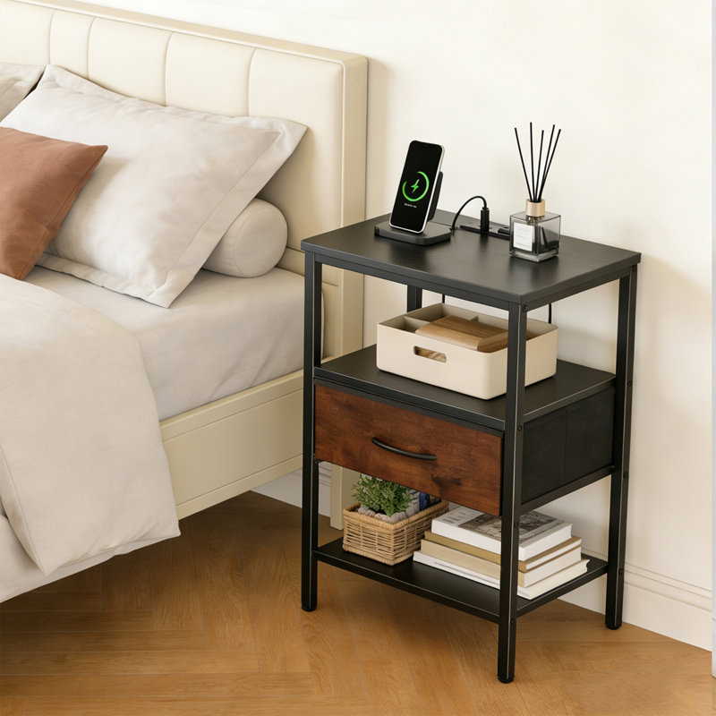 Table de chevet, Brun-noir