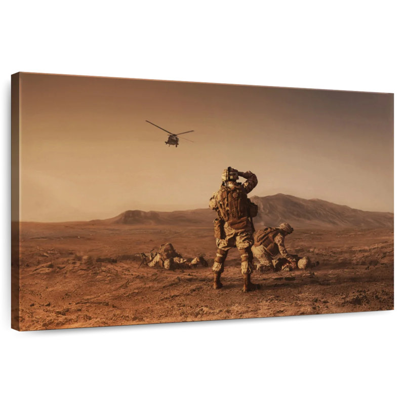 Lelar Medevac Army, 16" H x 24" W