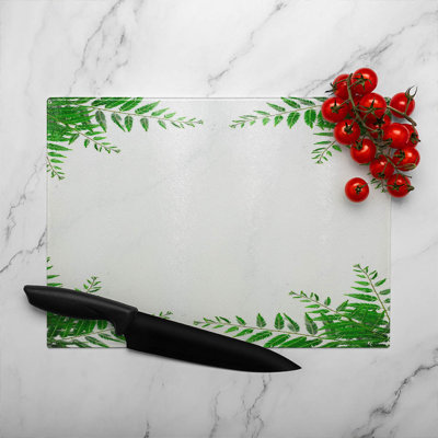 Botanicals Glass Chopping Board