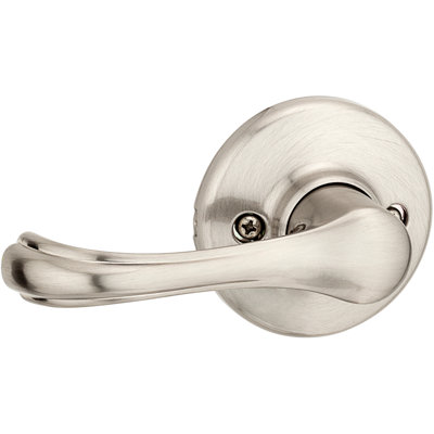 Dorian Hall/Closet Lever in Satin Nickel