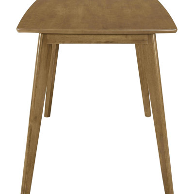 Rectangular Solid Wood Chestnut Dining Table - Angled Legs For A Modern Touch With Color Wood, Rectangular, Practical