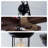 39 Inch 8-head Retro Wood Adjustable Pendant Light
