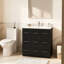 Meuble-lavabo autoportant avec lavabo et tiroirs-684443037