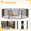 Panel Steel Pet Barrier With Door-94282651