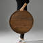 Arooj Round Solid Walnut Serving Tray-1114195648