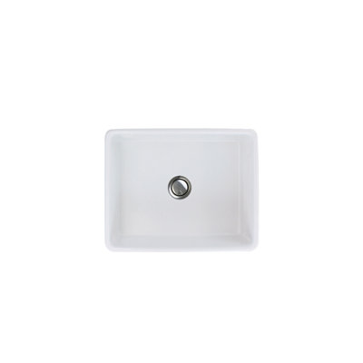 Logan 23.5'' L Single Bowl Fireclay Kitchen Sink