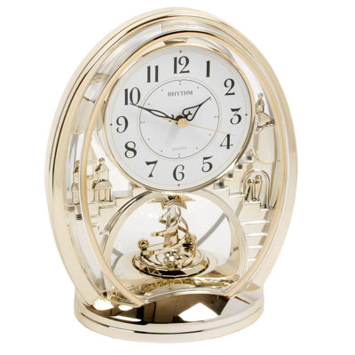 Kessel Analogue Quartz movement / Crystal Tabletop Clock