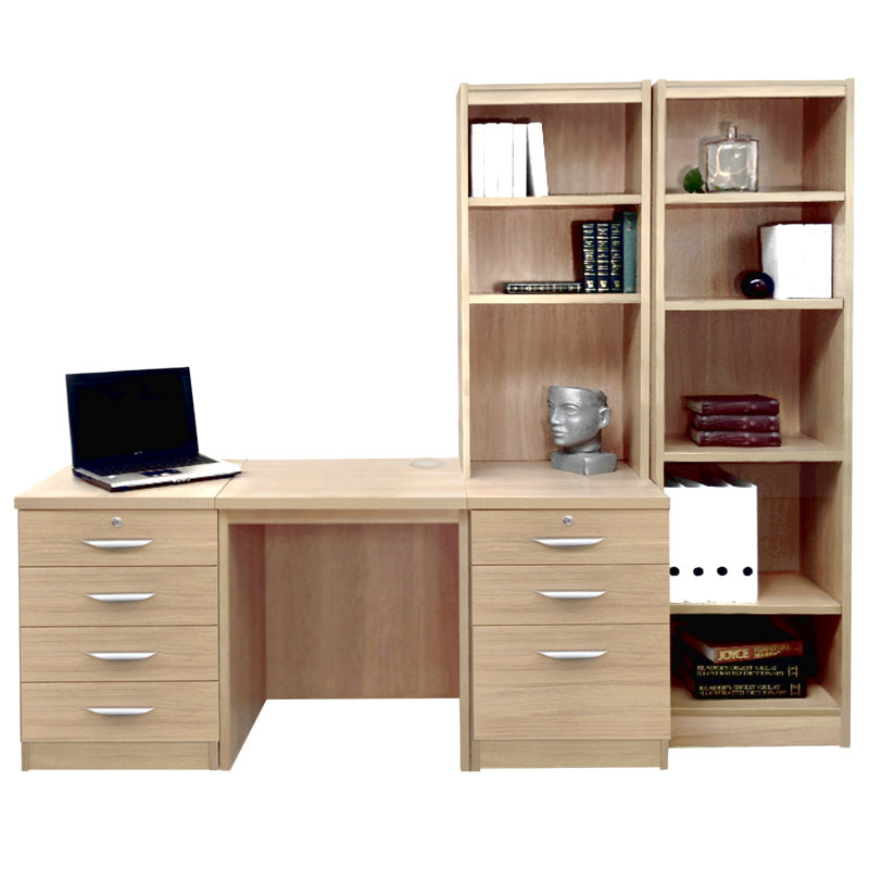 Walshaw Solid Wood Writing Desk, Sandstone
