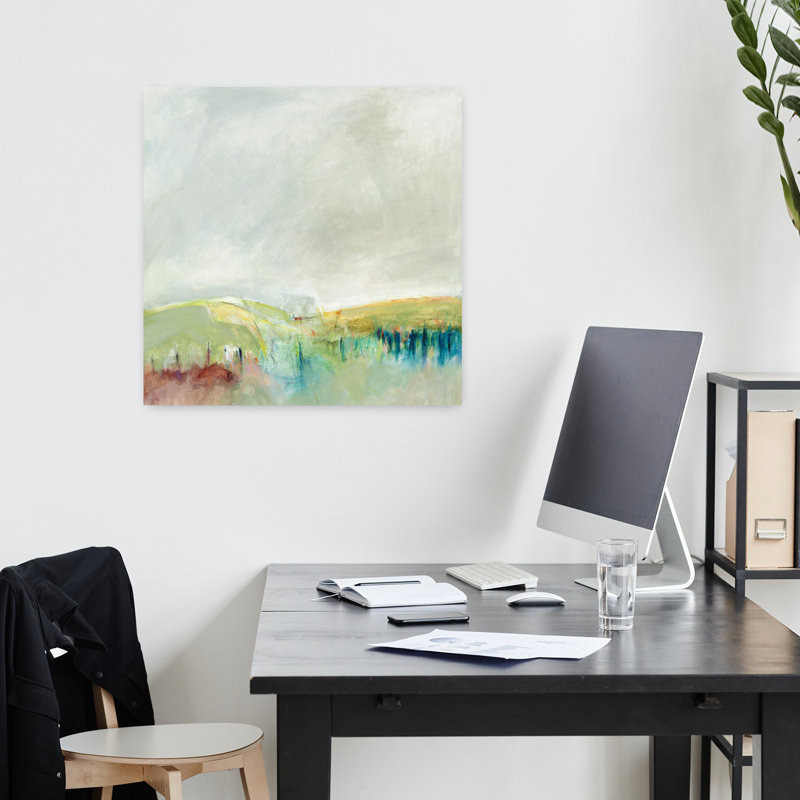 «Marking Out The Morning», art contemporain abstrait, H 18 po x l 18 po