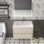 Meuble-lavabo simple 29,5 po avec plateau en acrylique Hoehne-838389646