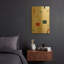 « Mid Century Modern 4 » de Gary Williams, tableau mural en métal doré, 30,5 x 40,5 cm-860439597