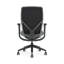 Chaise de travail à dossier en filet HON Flexion, cylindre standard, filet noir, structure noire-123244100-124966426