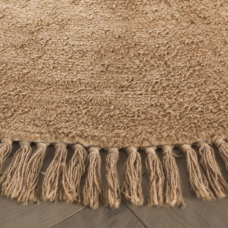 Tapis brun clair Easy Care 221, Rond 5 pi
