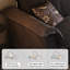 Causeuse-coussin modulaire en polyester noire