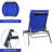 Patio Chaise Lounge Set, 3 Pieces Adjustable Backrest Pool Lounge Chairs Steel PVC-coated polyester Sunbathing Recliner with Headrest (2 Lounge Chairs+1 Table)