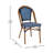 Rylan Indoor/Outdoor Commercial Bistro Set with Table and Two Chairs-1882098087