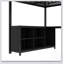 Lit mezzanine double en métal avec garde-robe, bureau en L et cubes de rangement pour enfants, adolescents et adultes-129431920-129431917
