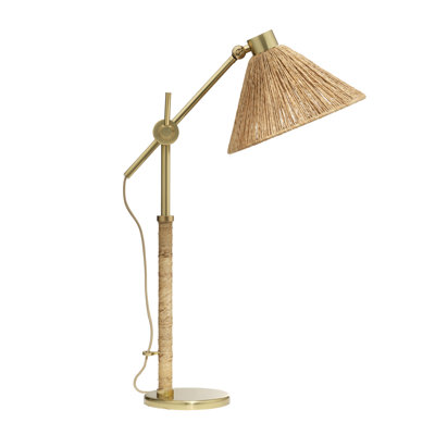 Fitzgerald Abaca Rope Table Lamp, Natural