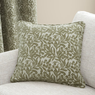 Chenille Leaves Cushion