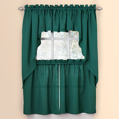 Sample - Solid Textured Swag Window Curtain