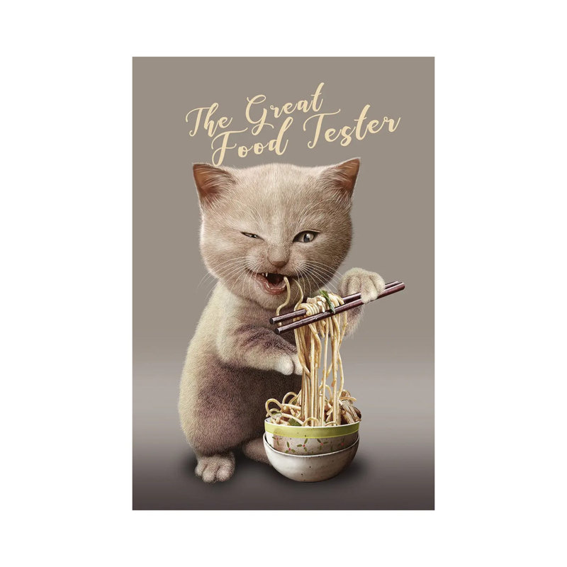 The Great Food Tester by Adam Lawless - Wrapped Canvas Gallery-Wrapped Canvas Giclée, 20.32 cm H x 30.48 cm W
