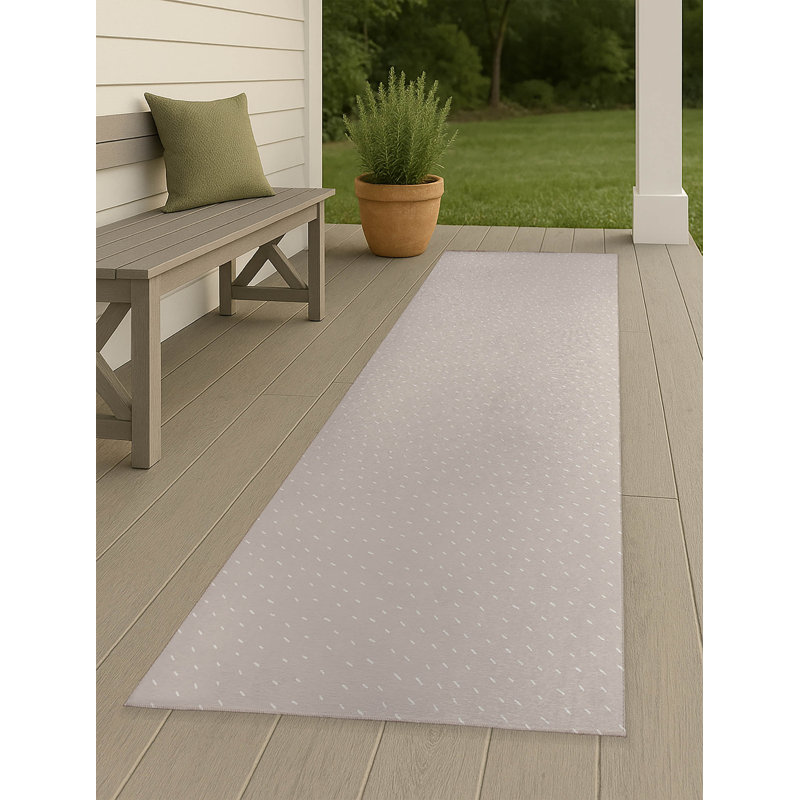 Tapis d'extérieur antidérapant Paulie, Tapis de couloir 2 pi 6 po x 8 pi