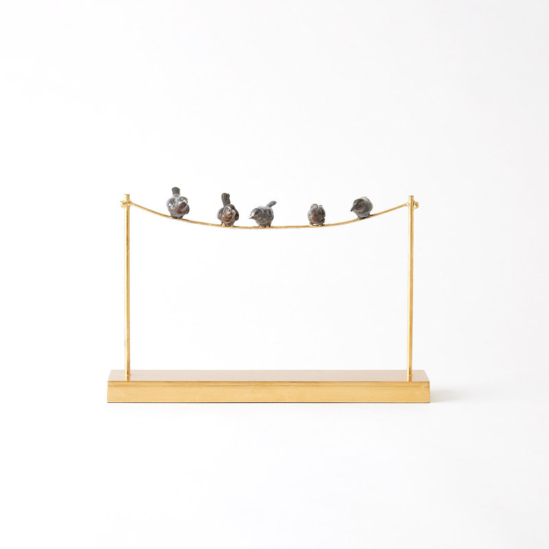 Birds On A Wire-Gold Leaf