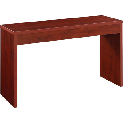 Northfield Hall Console Table 48" - Modern, Minimalist Narrow Sofa Display Accent For Contemporary Living Room, Entryway, Or Hallway, Cherry