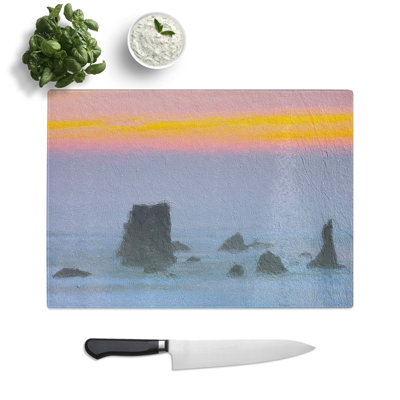 Tempered Glass Beach in Bandon Chopping Board
