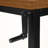 Wera Brown Finish Height Adjustable Computer Desk With Metal Leg, 29.22" H X 47.07" W X 23.48" D
