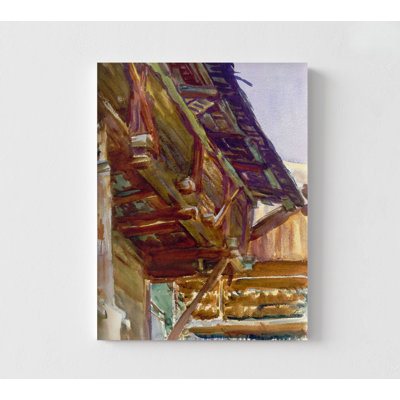 «Chalet» par John Singer Sargent, peinture encadrée de John Singer Sargent, impression de peinture de chalet, art mural Singer Sargent, encadré