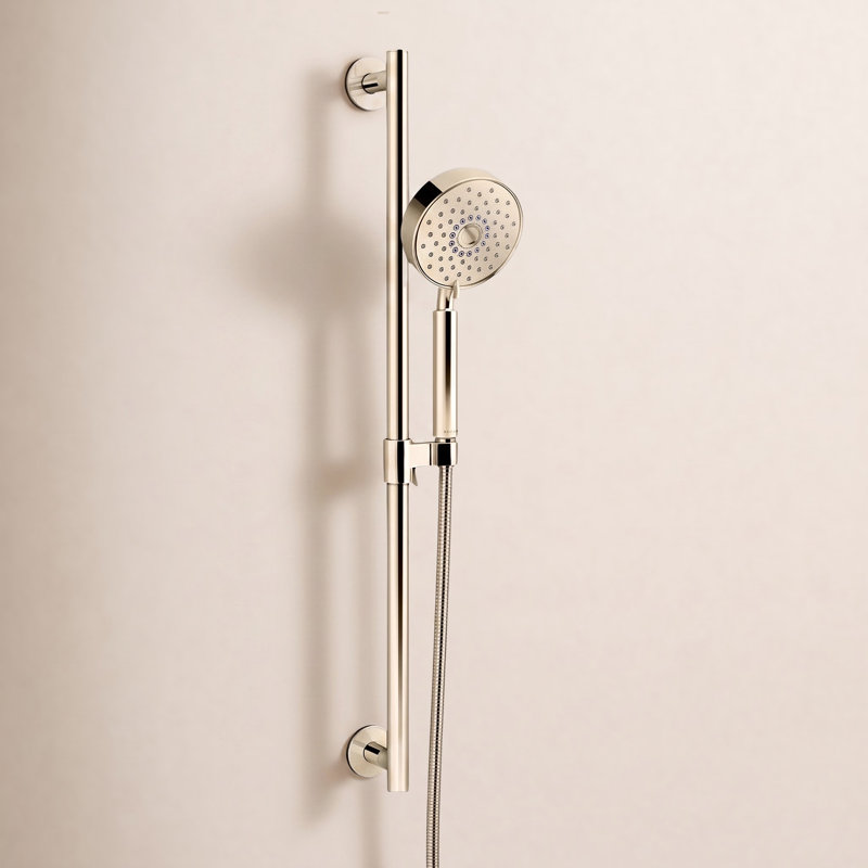 Purist 1.75 GPM Multifunction Handshower Kit with Katalyst Air-Induction Technology, French Gold, 1.75 GPM