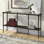 Dafna 55" Wide Rectangular Console Table in Blackened Bronze