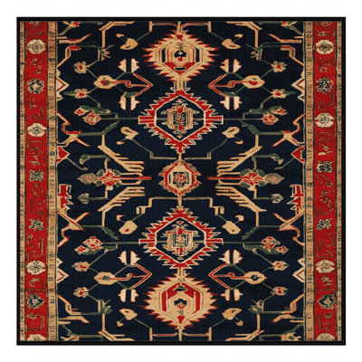 Tapis gris art déco lavable à la machine