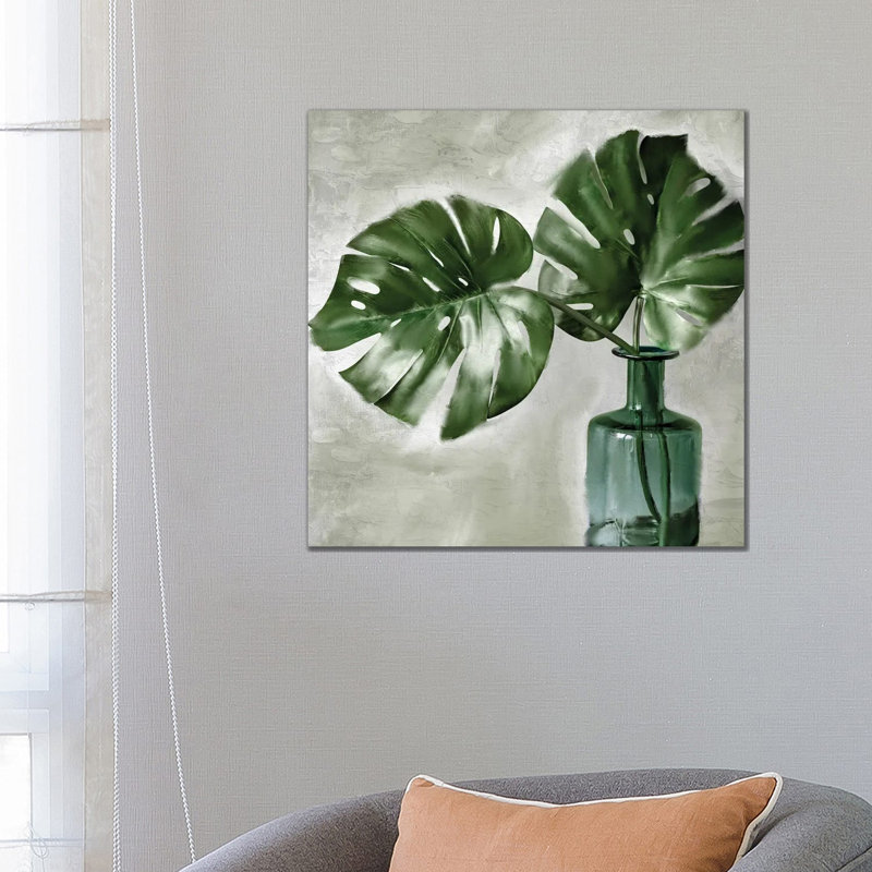 Palm Vase by Kimberly Allen - Wrapped Canvas Print, 66.04 cm H x 66.04 cm W x 1.91 cm D