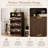 Luxury Walnut Shoe Storage Cabinet - 3 Tilt-Out Compartments & Open Display Shelf-2017285839-2017285832