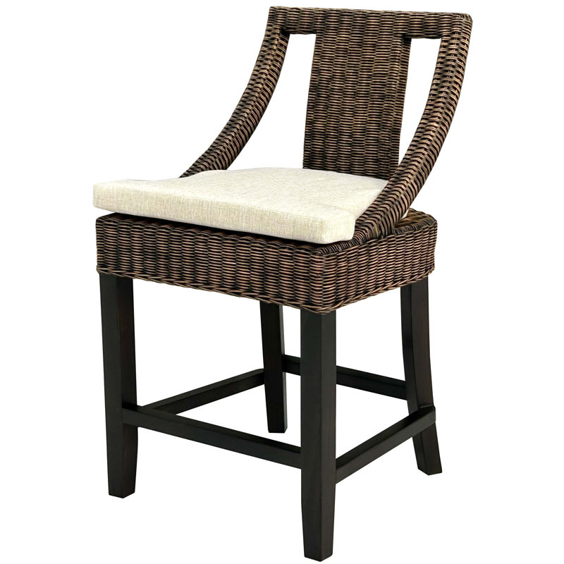 Tabouret de comptoir Saona brun antique Kubu, Tabouret de comptoir (siège d'une hauteur de 24,5
