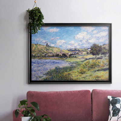 Vetheuil, Paysage, reproduction d'art sur toile