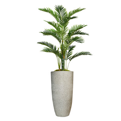 Panama Faux Palm Tree in Fiberstone Planter